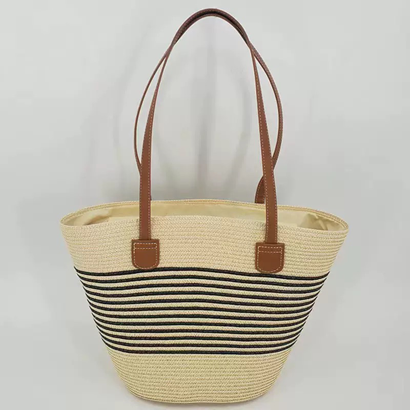 CLAREGQI  Women's Striped Stra - Tote Bag Beach recension och pris