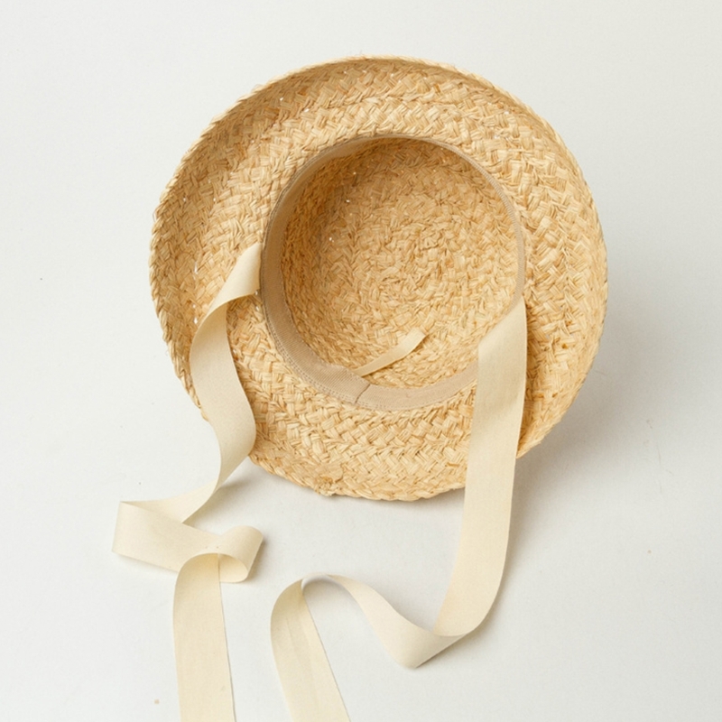 Handwoven Kids Straw  Cap Girl - Hat Floppy Wide recension och pris