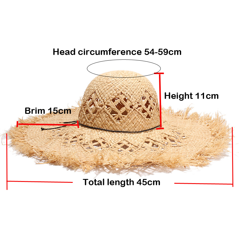 New Women Summer Natural Raffi - Hat Floppy Wide recension och pris