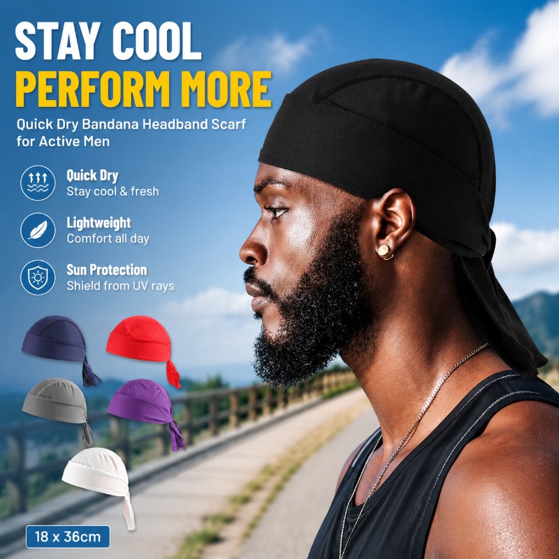 Quick Dry Polyester Bandana He - Headband Summer Knit recension och pris
