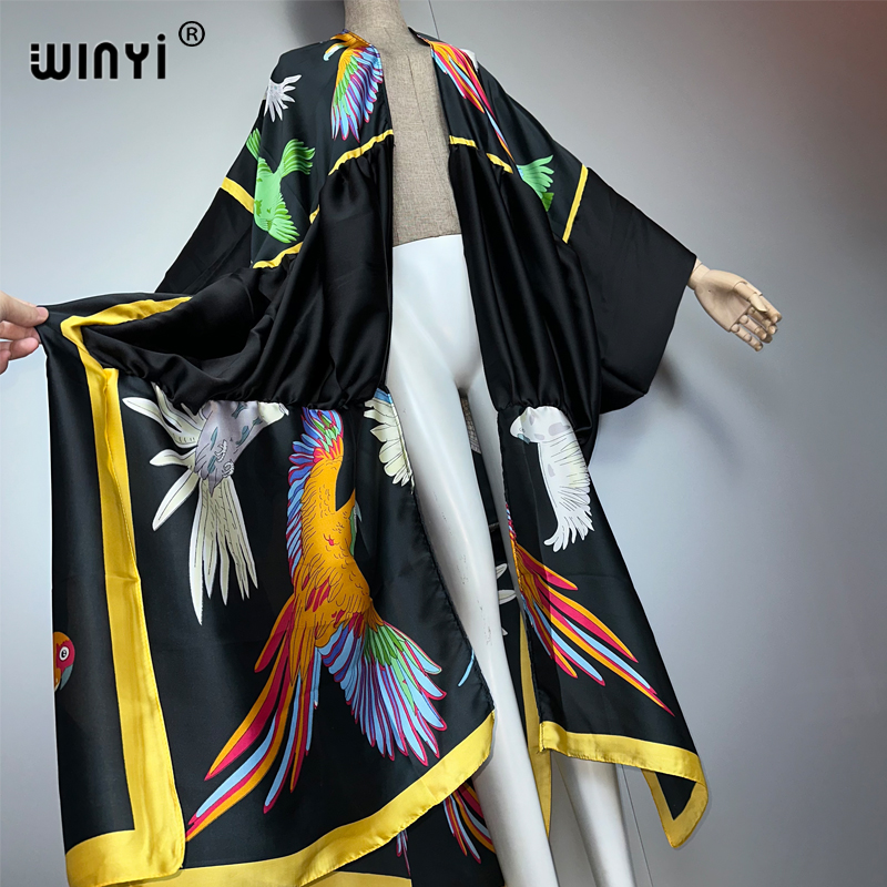 WINYI print boho kimono maxi b - Cover Up Kaftan recension och pris