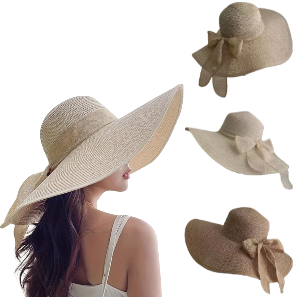 Women Summer Wide Brim Straw H - Hat Floppy Wide recension och pris