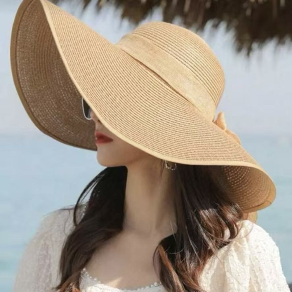 Women Summer Wide Brim Straw H - Hat Floppy Wide recension och pris