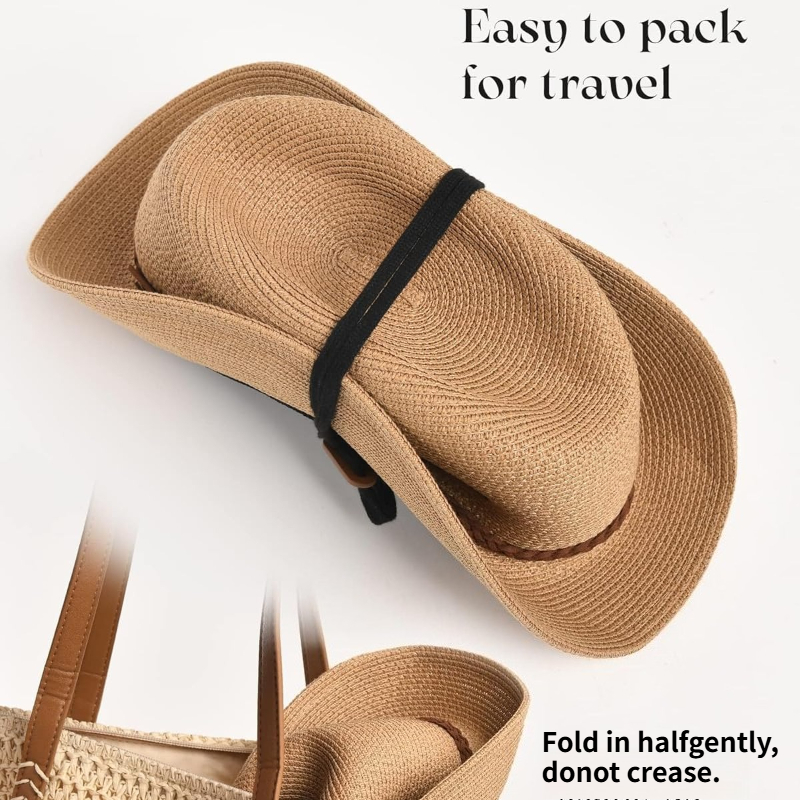 1pc Summer Straw Beach Sun Hat - Hat Floppy Wide recension och pris