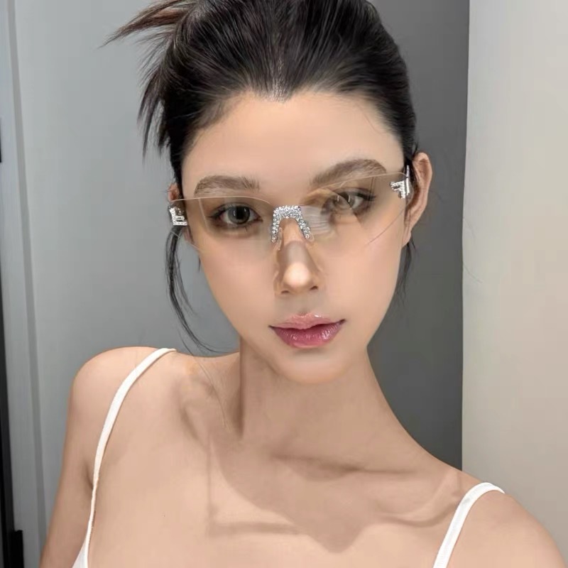 Women's Sexy Cat Eye Rimless R - Sunglasses Cat Eye recension och pris