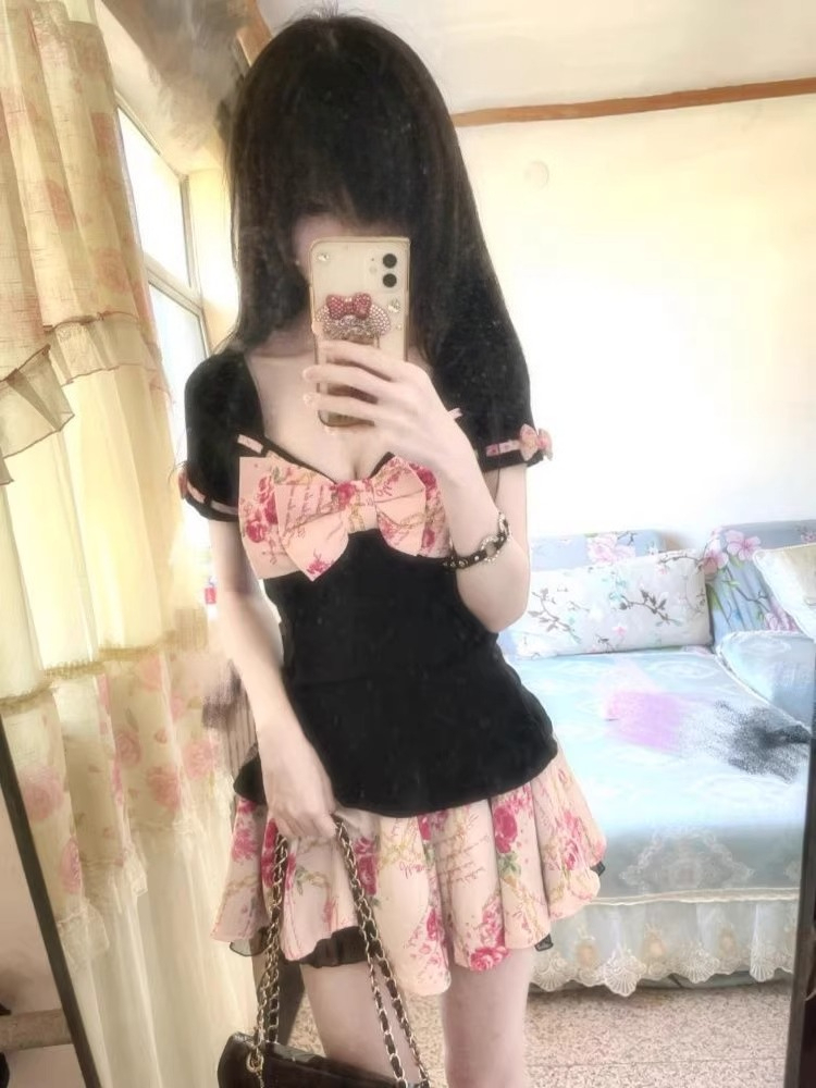Women's Sweet Floral Print Two - Romper Floral Print recension och pris