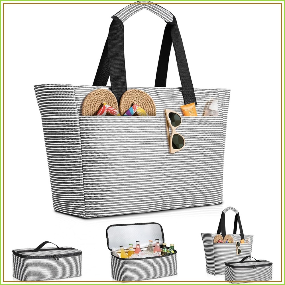 45L Waterproof Beach Bag and C - Tote Bag Beach recension och pris