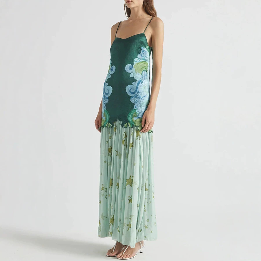 Shpmishal Women's 2 Piece Skir - Midi Skirt Floral recension och pris