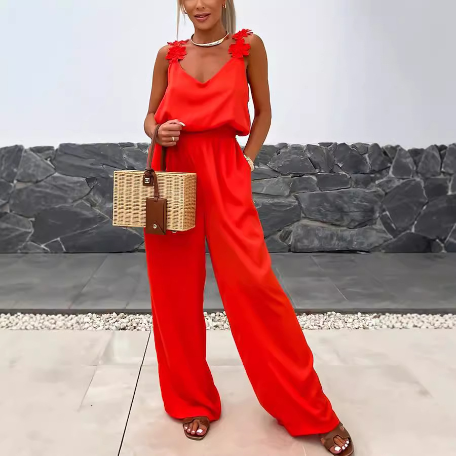 Casual Jumpsuit Strappy Sleeve - Jumpsuit Linen Relaxed recension och pris