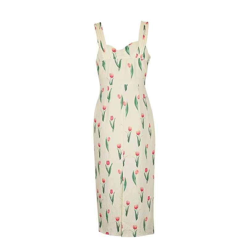 Fashionable Floral Print Crop  - Midi Skirt Floral recension och pris