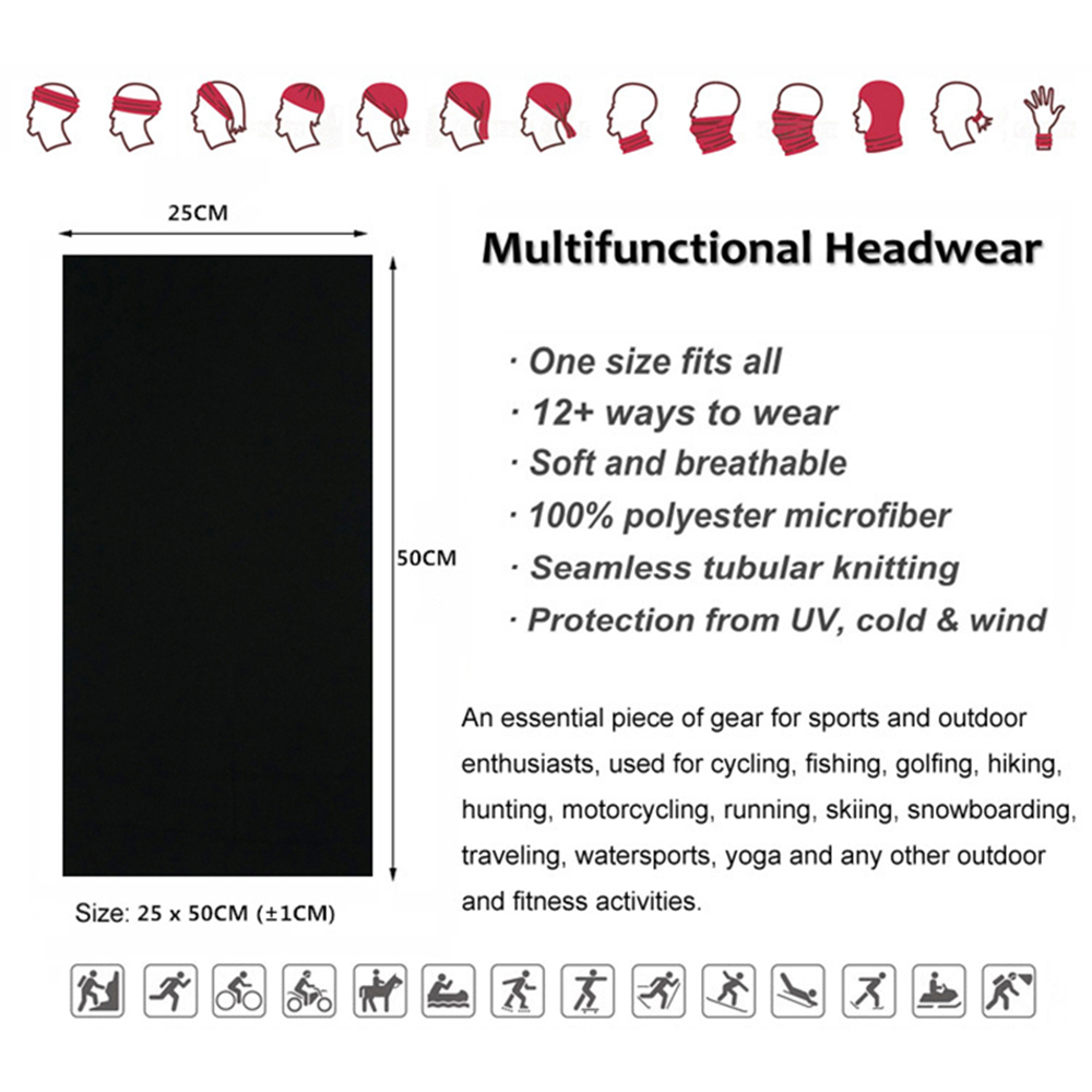 Seamless Solid Color Bandanas  - Headband Summer Knit recension och pris