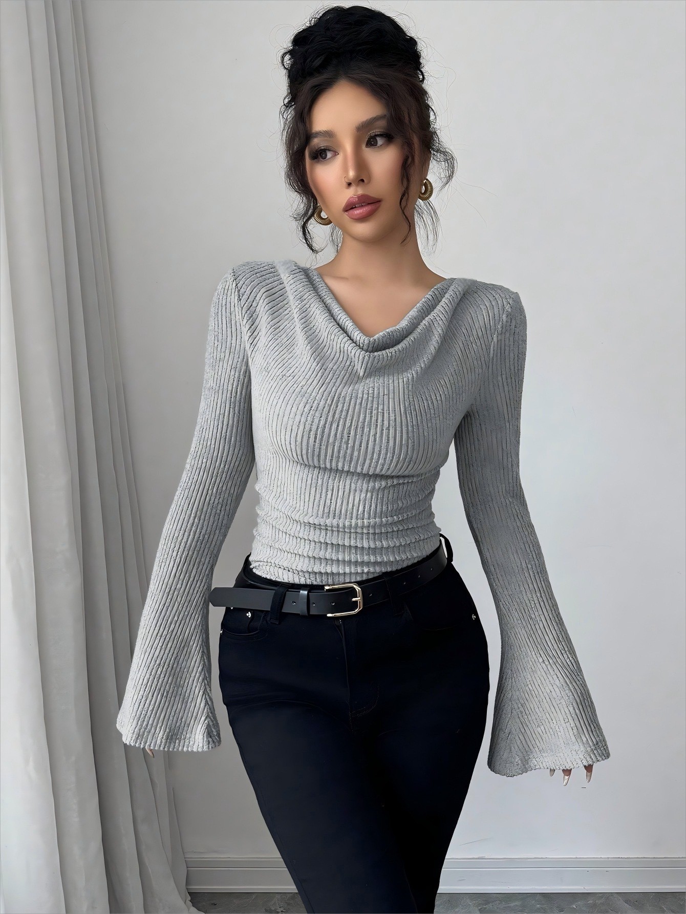 Women Blouse Off Shoulder Cowl - Blouse Off Shoulder recension och pris