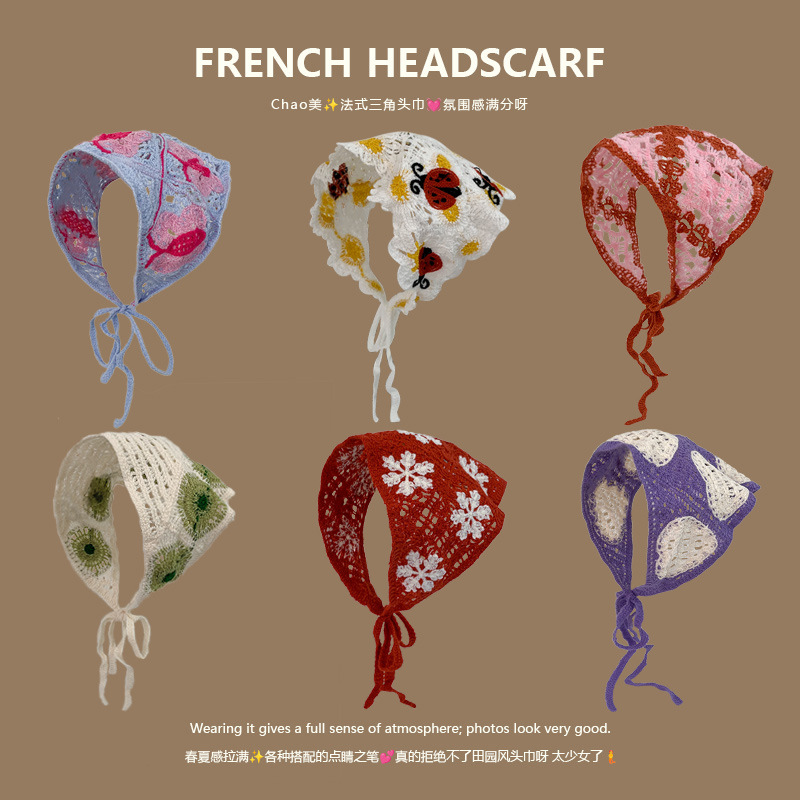 Knit Triangle Headband French  - Headband Summer Knit recension och pris