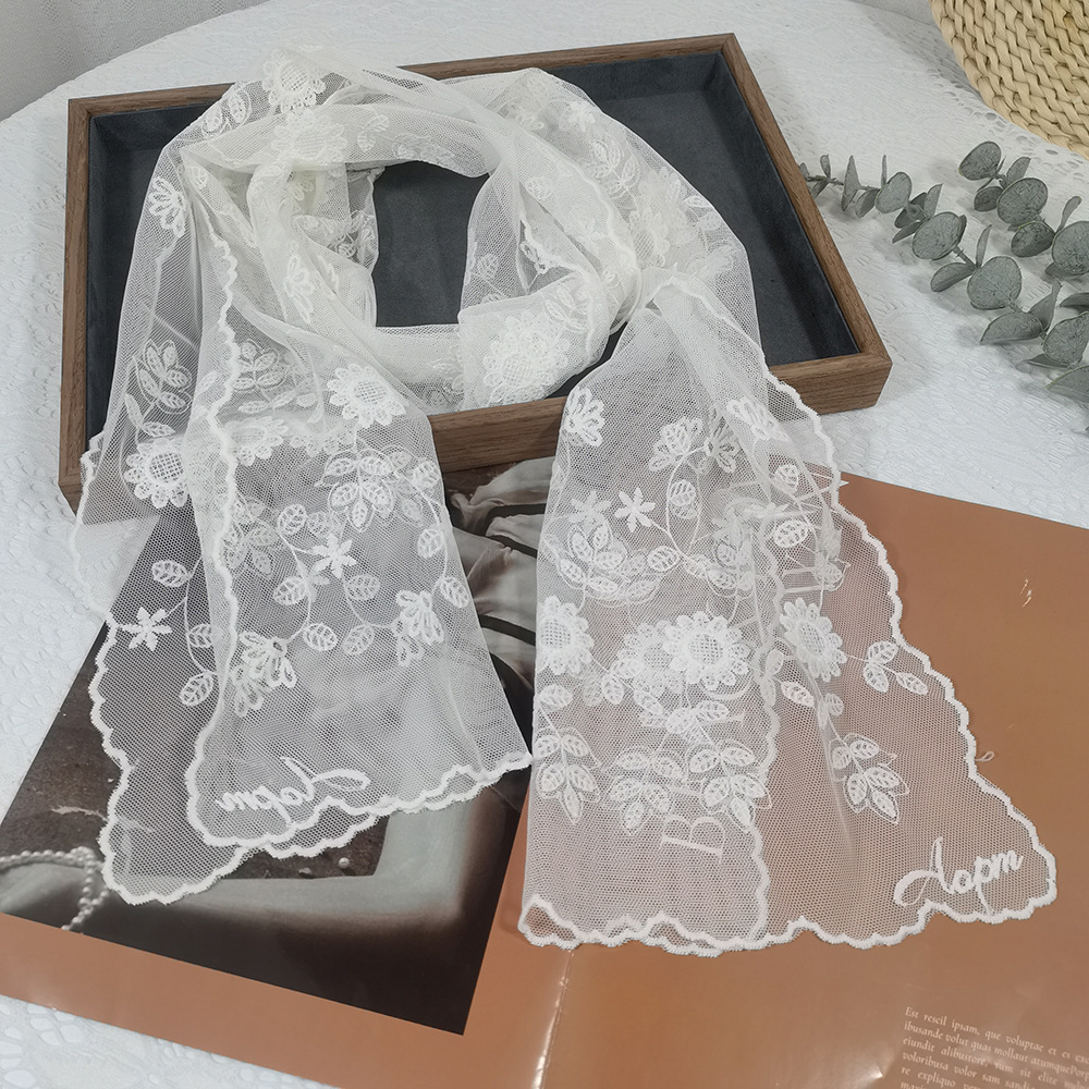 Lace Sunflower Silk Scarf Fair - Headband Summer Knit recension och pris