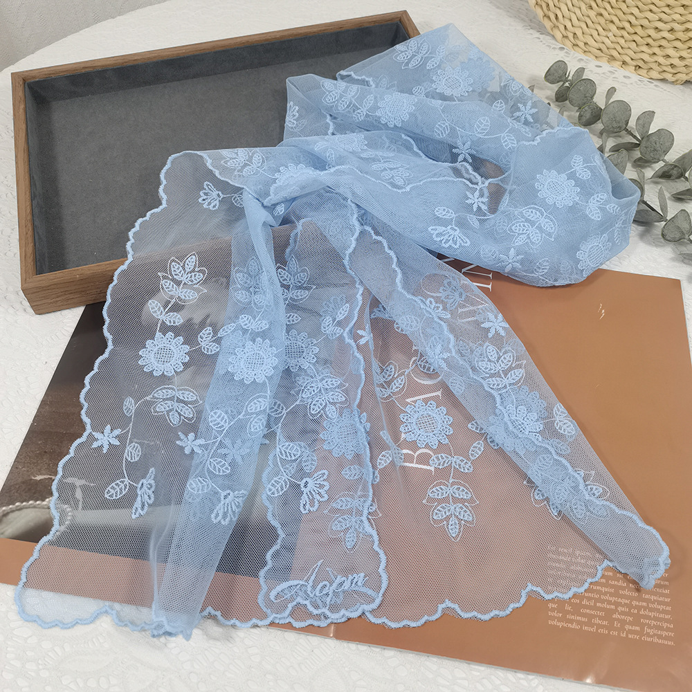 Lace Sunflower Silk Scarf Fair - Headband Summer Knit recension och pris