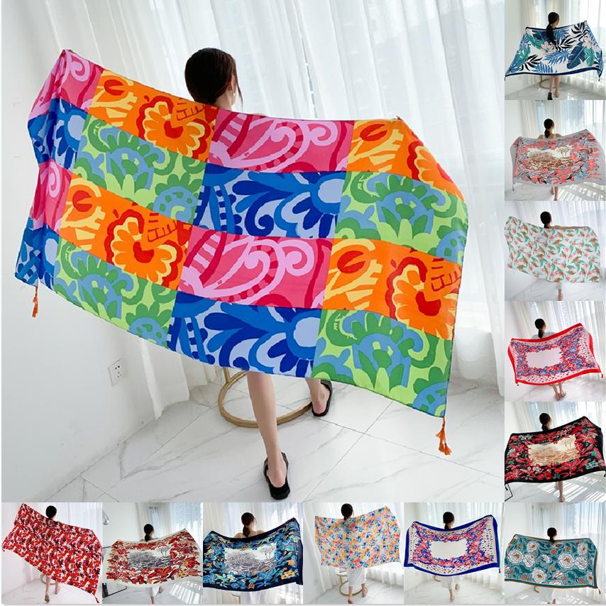 90x185cm Cotton Linen Print Su - Linen Dress Wrap recension och pris