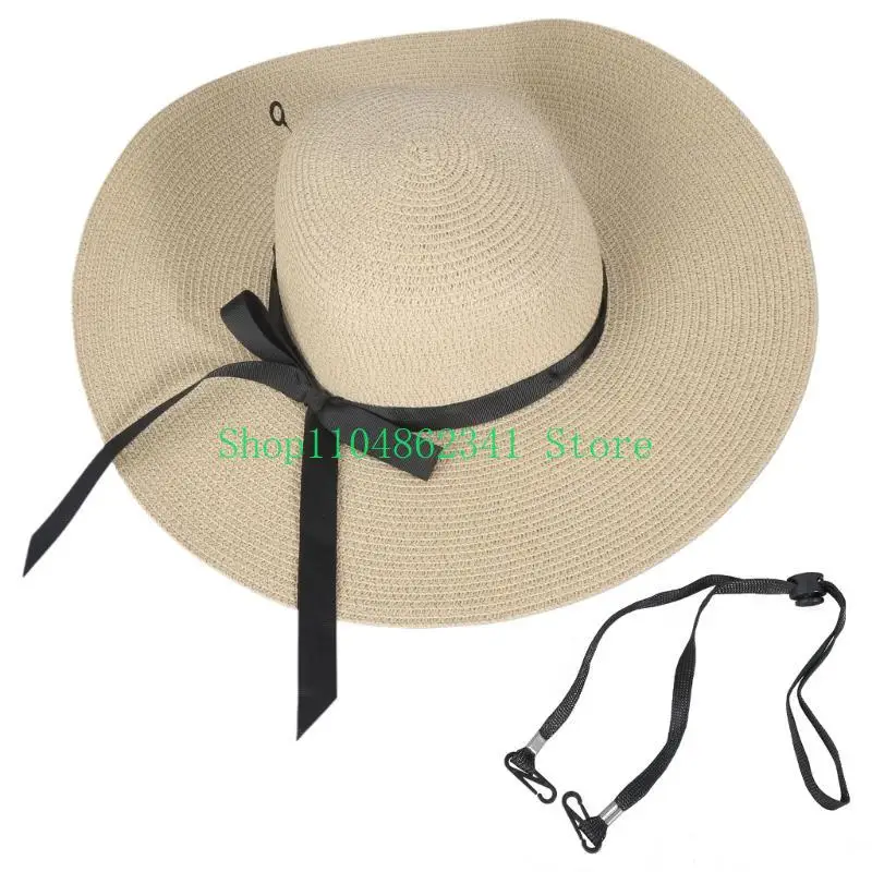 652F Elegant Floppy Straw Hat  - Hat Floppy Wide recension och pris