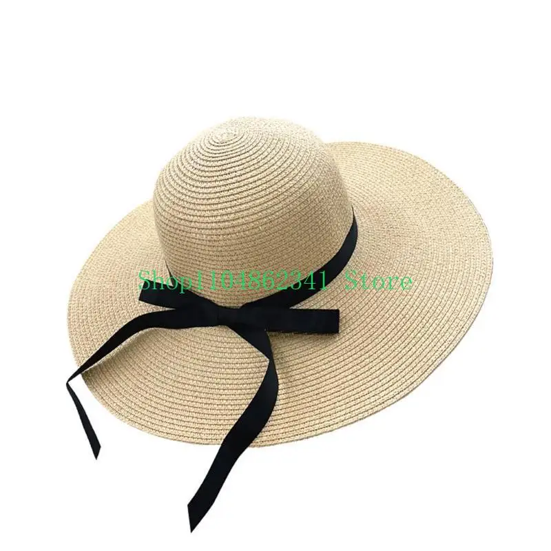 652F Elegant Floppy Straw Hat  - Hat Floppy Wide recension och pris