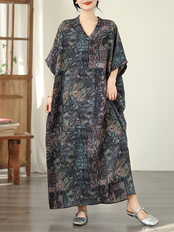 Summer Floral Vacation Style T - Linen Dress Wrap recension och pris